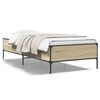 vidaXL Cadre de lit sans matelas ch&ecirc;ne sonoma 100x200 cm