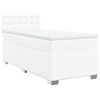 vidaXL Sommier &agrave; lattes de lit avec matelas Blanc 80x200 cm Similicuir