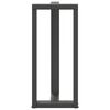 vidaXL Pieds de table de bar en T, 2 pi&egrave;ces, anthracite, 40 x 35 x (90-91) cm, acier