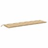 vidaXL Coussin de banc de jardin beige m&eacute;lang&eacute; 200x50x7 cm tissu