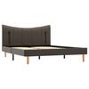 vidaXL Cadre de lit avec LED Anthracite Similicuir 120x200 cm