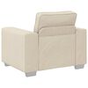 vidaXL Canap&eacute; Beige 100 x 80 x 82 cm Tissu en lin m&eacute;lang&eacute;