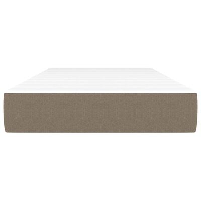 vidaXL Matelas à ressorts ensachés pour enfants taupe 80x160 cm tissu