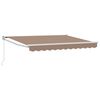 vidaXL Auvent r&eacute;tractable Taupe 4,5 &times; 3 m 100% Polyester et Aluminium