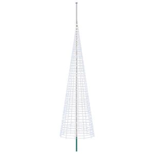 vidaXL Guirlande lumineuse de sapin de No&euml;l avec piquet et m&acirc;t 500 cm