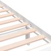 vidaXL Cadre de lit sans matelas blanc bois massif