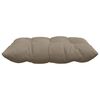 vidaXL Coussins de siège 4 pcs Taupe 40 x 40 x 6 cm Microfibre