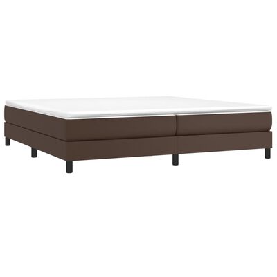 vidaXL Cadre de lit Marron 200x200 cm Similicuir