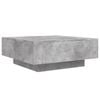 vidaXL Table basse gris b&eacute;ton 80x80x31 cm bois d'ing&eacute;nierie