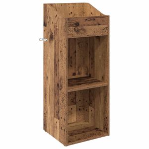 vidaXL Meuble &agrave; vinyles Bois ancien 36 x 36 x 95,5 cm