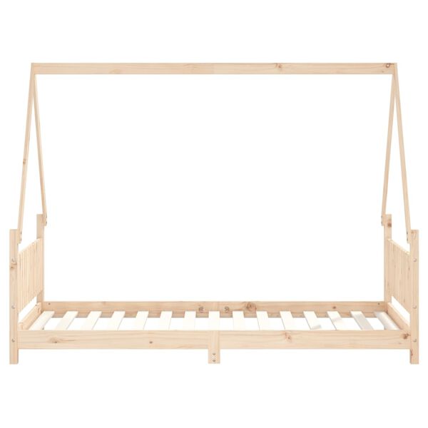 vidaXL Cadre de lit pour enfant 90x190 cm Bois de pin massif