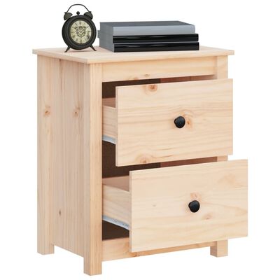 vidaXL Table de chevet 50x35x61,5 cm Bois de pin massif