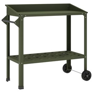 vidaXL Table de rempotage avec roues 96 x 50 x 89 cm