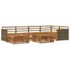 vidaXL Ensemble de canap&eacute;s d'ext&eacute;rieur 7 pcs Naturel