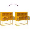 vidaXL Buffet jaune moutarde 100,5x39x107 cm acier laminé à froid