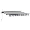 vidaXL Auvent r&eacute;tractable &eacute;lectrique Anthracite et blanc 3,5 x 2 m