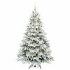 vidaXL Sapin de Noël artificiel avec 300 LED Vert 210 cm PE et PVC
