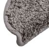 vidaXL Tapis d'escalier 30 pi&egrave;ces 56 x 17 x 3 cm Gris Demi-rond