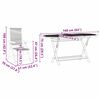 vidaXL Ensemble de salle à manger pour jardin 5 pcs Noir