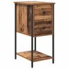 vidaXL Cabinet de chevet Bois ancien 32 x 42 x 70 cm Bois d'ing&eacute;nierie