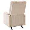 vidaXL Fauteuil de massage inclinable Cr&egrave;me Tissu