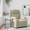 vidaXL Fauteuil inclinable Cr&egrave;me Similicuir