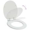 vidaXL Si&egrave;ge de toilette 2 pcs Blanc 44 x 38 cm Panneau MDF