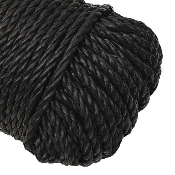 vidaXL Corde de travail Noir 3 mm 500 m polypropyl&egrave;ne