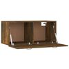vidaXL Armoire murale ch&ecirc;ne fum&eacute; 80x36,5x35 cm bois d'ing&eacute;nierie
