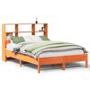vidaXL Lit biblioth&egrave;que sans matelas cire marron 120x200 cm pin massif