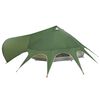 vidaXL Tente tipi avec toit avec &eacute;vent Vert et gris 600 x 600 x 347 cm