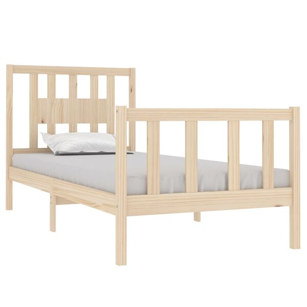 vidaXL Cadre de lit sans matelas bois massif 90x190 cm
