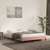 vidaXL Cadre de lit sans matelas rose 140x200 cm velours