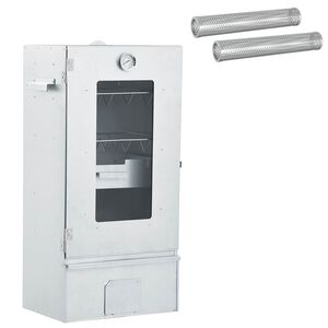 vidaXL Fumoir froid avec tube de fumage 44,5 x 29 x 83 cm Argent&eacute;