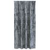 vidaXL Rideaux en velours 2 pcs Gris Argent&eacute; 175 x 140 cm Velours