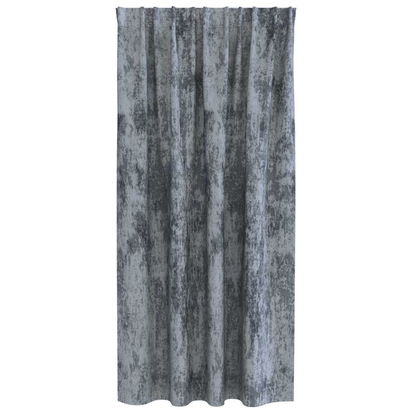 vidaXL Rideaux en velours 2 pcs Gris Argent&eacute; 175 x 140 cm Velours