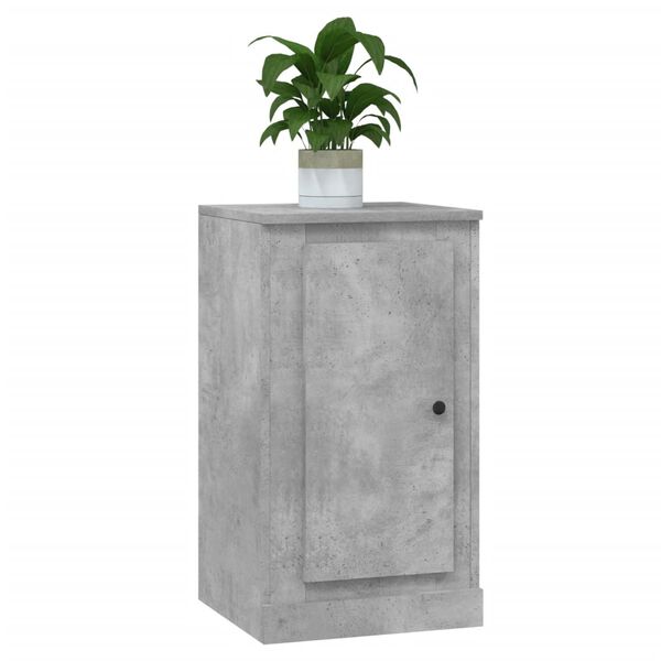 vidaXL Buffet gris b&eacute;ton 37,5x35,5x67,5 cm bois d'ing&eacute;nierie