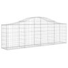vidaXL Panier de gabions arqu&eacute; 200x30x60/80 cm Fer galvanis&eacute;