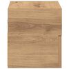 vidaXL Table de chevet murale chêne artisanal 45x26x28,5 cm