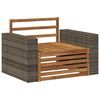vidaXL Sofa de milieu ext&eacute;rieur Naturel