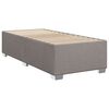 vidaXL Sommier &agrave; lattes de lit avec matelas Taupe 90x190 cm Tissu