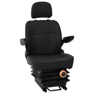 vidaXL Si&egrave;ge de tracteur avec suspension Noir 56 x 57 x 87 cm
