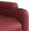 vidaXL Fauteuil inclinable de massage électrique rouge bordeaux