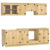 vidaXL Armoire SKI 8 pc Brun Miel Bois de pin massif