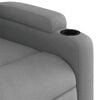 vidaXL Fauteuil de massage inclinable Gris clair Tissu