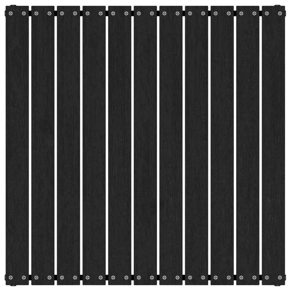 vidaXL Repose-pied de jardin avec coussin Noir Bois de pin massif