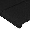 vidaXL Cadre de lit sans matelas noir 120x200 cm tissu