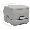 vidaXL Toilette portable de camping Gris 10+10 L