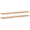vidaXL &Eacute;tag&egrave;res flottantes 2 pcs 160x20x2 cm acacia massif &agrave; l'huile