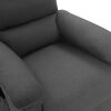 vidaXL Fauteuil de massage Gris foncé Tissu